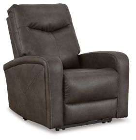 Signature Design by Ashley® 4610506 Ryversans - Quarry - Power Recliner / Adj Headrest