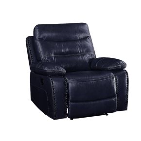 ACME 55372 Aashi - Motion Recliner - Navy Leather-Gel Match