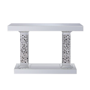 ACME 90446 Kachina - Accent Table - Mirrored & Faux Gems