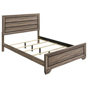 CoasterEveryday 204191Q Kauffman - Wood Queen Panel Bed - Washed Taupe