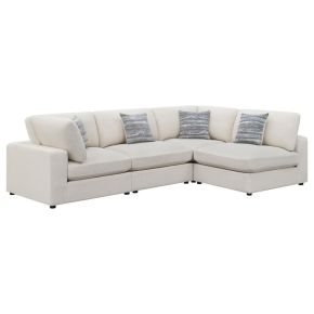 CoasterEssence 551321-SETA Serene - Upholstered 4 Piece Modular Sectional Sofa - Beige