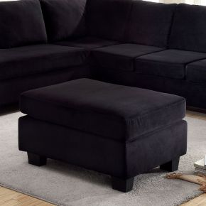 Furniture of America CM6316-OT Lomma - Ottoman - Black