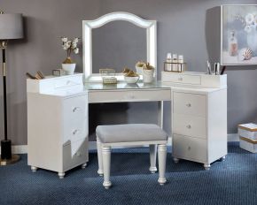 Furniture of America FOA-DK5686WH-PK Tracie - Vanity Set - Luminous White