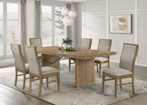 Coaster Fine Furniture 193611-S7 Adina - 7 Piece Extension Dining Set - Distressed Light Brown