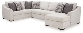 Benchcraft® 54102S2 Koralynn - 3-Piece Sectional With Raf Corner Chaise - Stone
