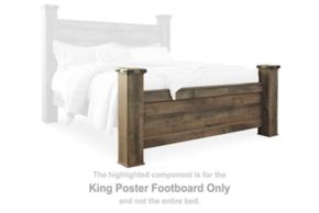 Signature Design by Ashley® B446-66 Trinell - King Poster Footboard - Brown