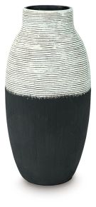 Signature Design by Ashley® A2000877 Girtha - Vase - 16" - Antique White / Black