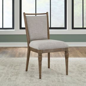 Liberty Furniture 866-C6501S Hickory Grove - Upholstered Side Chair - Heirloom Brown