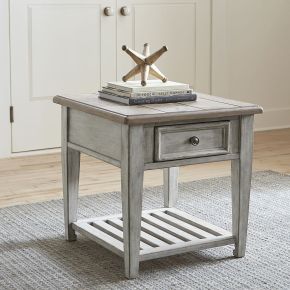 Liberty Furniture 824-OT1020 Heartland - Drawer End Table - White
