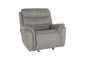 New Classic U092-13P2-GRY Kamari - Glider Recliner With Power Headrest & Footrest - Gray