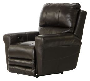 Catnapper 647667-1283/09-3083/09 Hoffner - Leather Power Lay Flat Recliner - Dark Brown