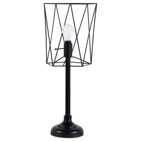 CoasterEveryday 920197 Mayfield - Open Frame Torch Table Lamp - Black