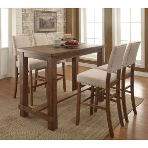 Furniture of America CM3324BT-VN Sania - Bar Height Table - Oak