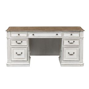 Liberty Furniture 244-HO105B Magnolia Manor - Jr Executive Desk Base - White