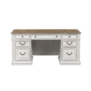 Liberty Furniture 244-HO105T Magnolia Manor - Jr Executive Desk Top - White