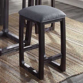 ACME 72937 Razo - Stool - Fabric & Weathered Espresso