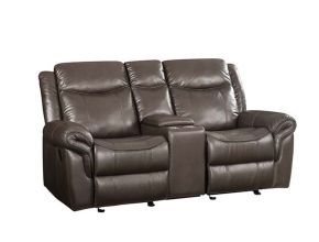 ACME LV00655 Lydia - Loveseat - Brown Leather Aire