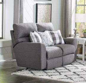 Catnapper 61802-1561/58-2533/58 Catnapper 61802-1561/58-2533/58 Searsport - Power Reclining Loveseat With Power Adjustable Headrest - Metal