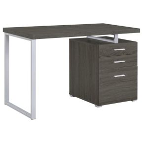 CoasterEveryday 800520 Brennan - 3-Drawer Office Computer Desk - Weathered Gray