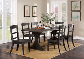 Furniture of America CM3389BK-T-TABLE Leonidas - Dining Table - Antique Black