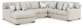 Benchcraft® 75105S1 LaureLGrove - 4-Piece Sectional With LAF Corner Chaise - Pebble