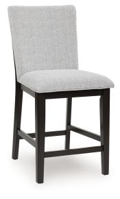 Signature Design by Ashley® D618-124 Neymorton - Upholstered Barstool (Set of 2) - Dark Grayish Brown