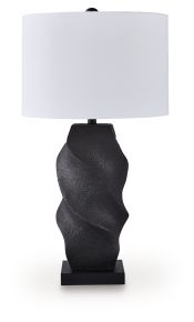 Signature Design by Ashley® L235904 Amillion - Poly Table Lamp - Black