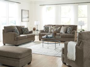 Signature Design by Ashley® 59505/38/35/23/14 Stonemeade - 4 Pc. - Sofa, Loveseat, Chair And A Half, Ottoman - Nutmeg