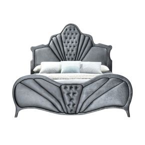 ACME 24230Q ACME 24230Q Dante - Queen Bed - Gray Velvet