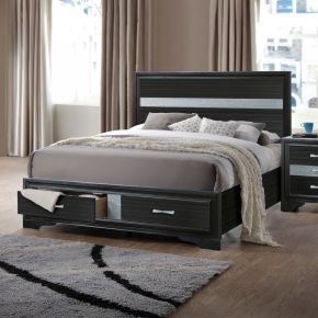 ACME 25900Q ACME 25900Q Naima - Queen Bed With Storage - Black