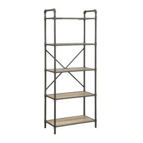 ACME 97164 ACME 97164 Itzel - 63" Bookshelf - Antique Oak & Sandy Gray