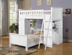 ACME 10970W Willoughby - Twin Loft Bed - White