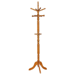CoasterEveryday 900759 Achelle - 11 Hook Freestanding Coat Rack Hat Hanger - Golden Brown