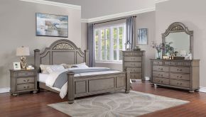 Furniture of America CM7129GY-EK-BED Syracuse - Eastern King Bed - Gray