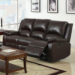 Furniture of America CM6555-S Oxford - Motion Sofa - Rustic Dark Brown