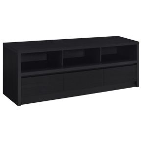 Coaster Fine Furniture 705802 Rutland - 59" 3-Drawer TV Stand Media Console - Black