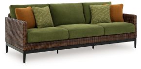 Signature Design by Ashley® P572-838 Horizon Hall - Sofa With Cushion - Brown / Green