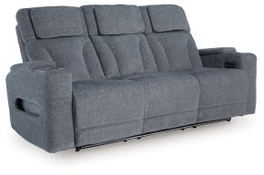 Signature Design by Ashley® PC4980215 Studio Cave - Power Reclining Sofa - Steel