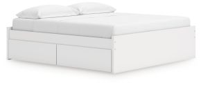 Signature Design by Ashley® EB9630B23 Onita - King Platform Bed With 1 Side Storage - White