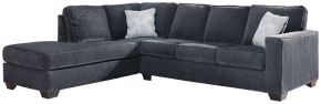 Ashley Furniture 87213S4 Ashley Furniture 87213S4 Altari - Left Arm Facing Corner Chaise With Sleeper 2 Pc Sectional - Slate