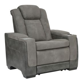 Signature Design by Ashley® 2200413 Next-Gen Durapella - Power Recliner/Headrest - Slate