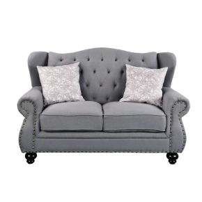 ACME 53281 Hannes - Loveseat - Gray Fabric