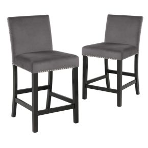 New Classic D400-22-GRY Celeste - Counter Chair (Set of 2) - Gray