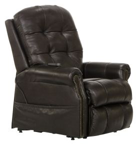 Jackson Furniture Industries 4891-1283/09-3083/09 Madison - Power Lift Lay Flat Recliner With Heat & Massage (Italian Leather) - Chocolate