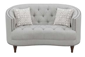CoasterElevations 505642 Avonlea - Upholstered Sloped Arm Loveseat Fabric - Gray