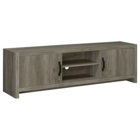 CoasterEssence 701025 Burke - 2 Door Engineered Wood TV Stand - Gray Driftwood