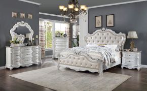 Furniture of America CM7243WH-CK-BED Rosalind - California King Bed - Pearl White