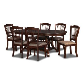 New Classic 40-2541-D6C New Classic 40-2541-D6C Bixby - Dining Table & 6 Chairs - Espresso