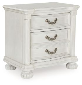 Benchcraft® B795-93 Montelaine - Three Drawer Night Stand - Antique White