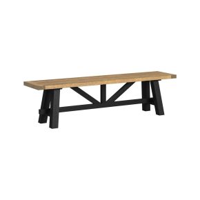 Intercon HD-CH-1568B-RWR-C Hendricks - Dining Bench - Rustic Wheat / Raven